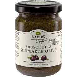 Bio Bruschetta Schwarze Olive 130G