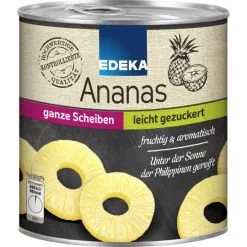 Ananas Ganze Scheiben Leicht Gezuckert 836G