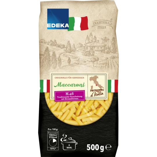 Italia Nudeln Maccaroni 500G 1 Italia Nudeln Maccaroni 500G