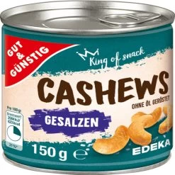 & Günstig Cashews Geröstet & Gesalzen 150G